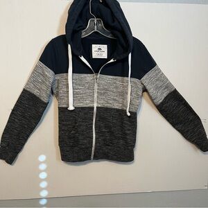 Reflex boys hoodie, size medium front zipper on two tone color.